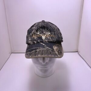 Remington Mens Camo Deer Skull Logo Adjustable Strapback Baseball Hat Cap OSFM‎